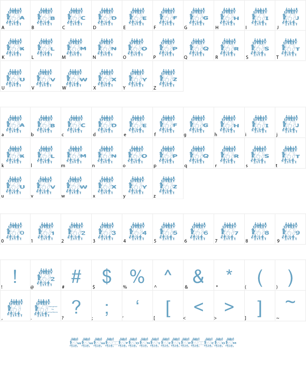 LCR United We Stand Font Character